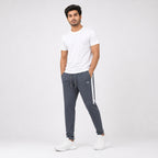 Men's 100 % Polyester Trouser - Charcoal - 73989