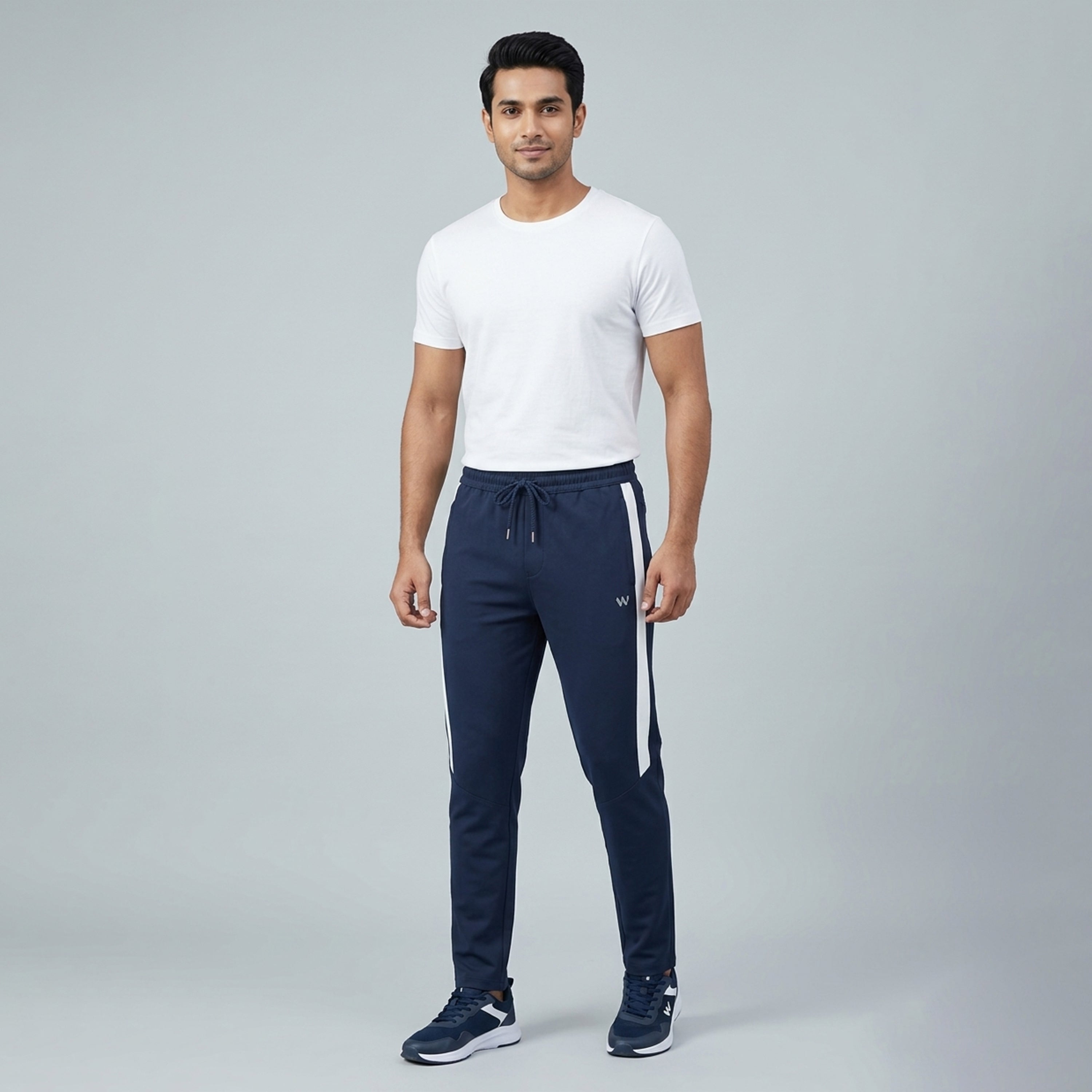 Men's 100 % Polyester Trouser - Navy - 73979