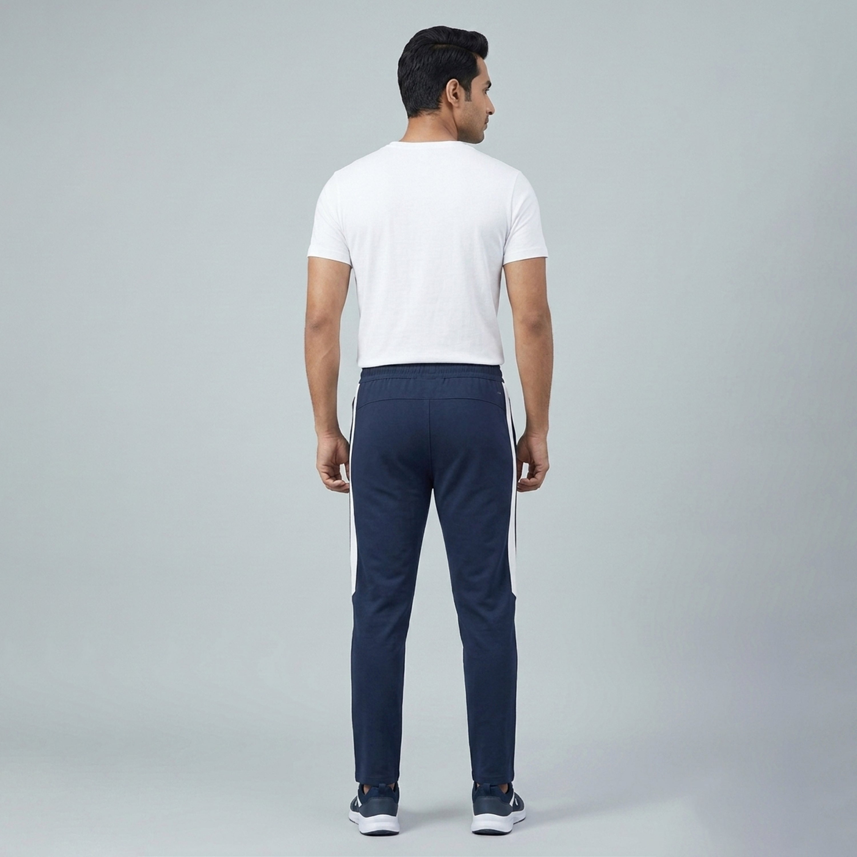 Men's 100 % Polyester Trouser - Navy - 73979