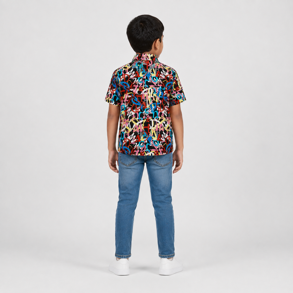 Winner Boys AOP letter Red Shirt 80257