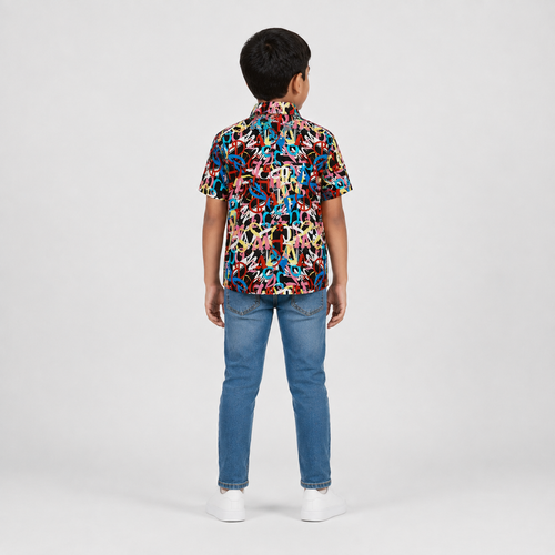 Winner Boys AOP letter Red Shirt 80257