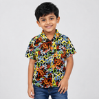 Winner Boys AOP letter Yellow Shirt 80257