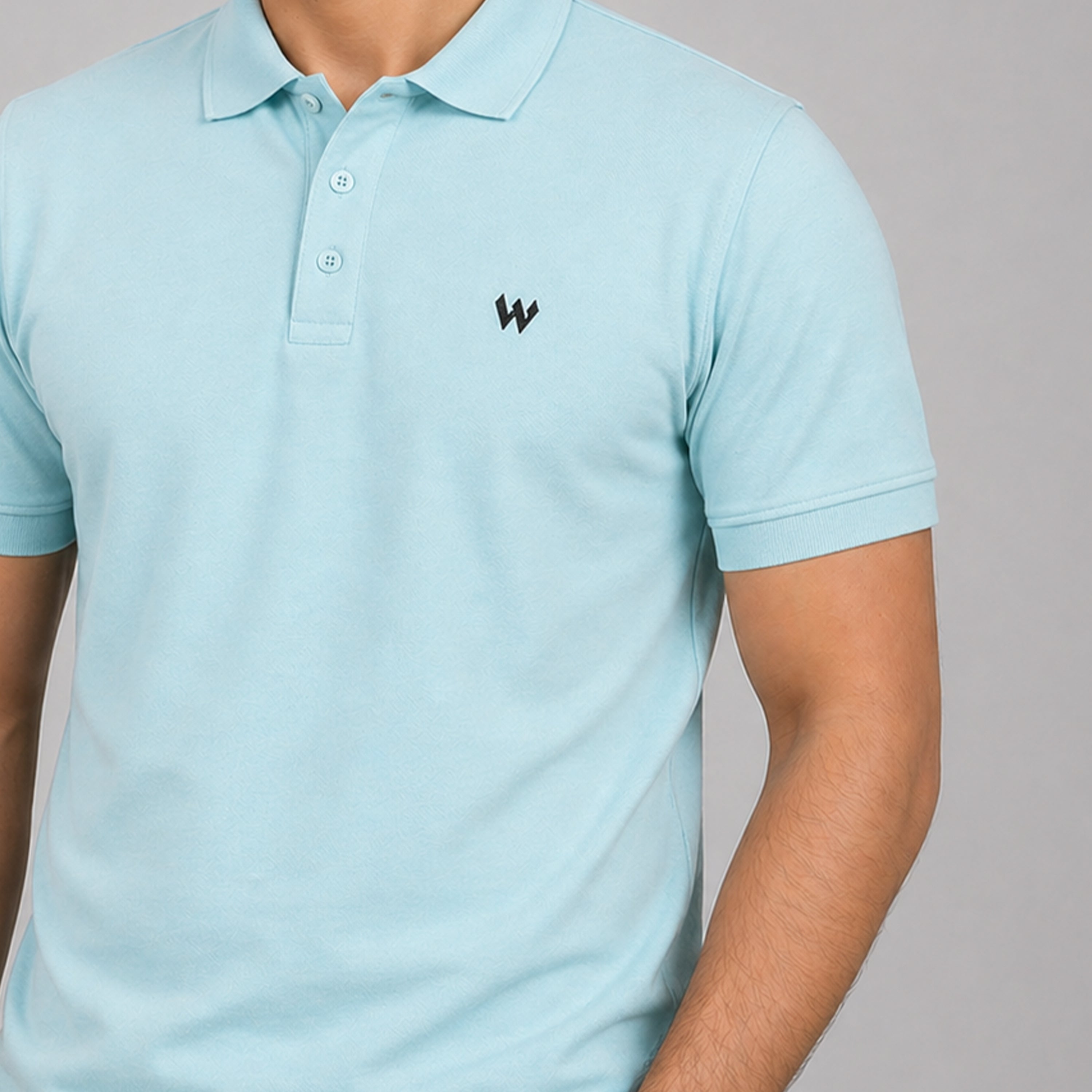 Winner's Mens  Aqua Sky Polo  T Shirt -  73295