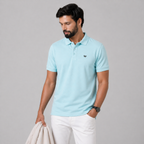 Winner's Mens  Aqua Sky Polo  T Shirt -  73295