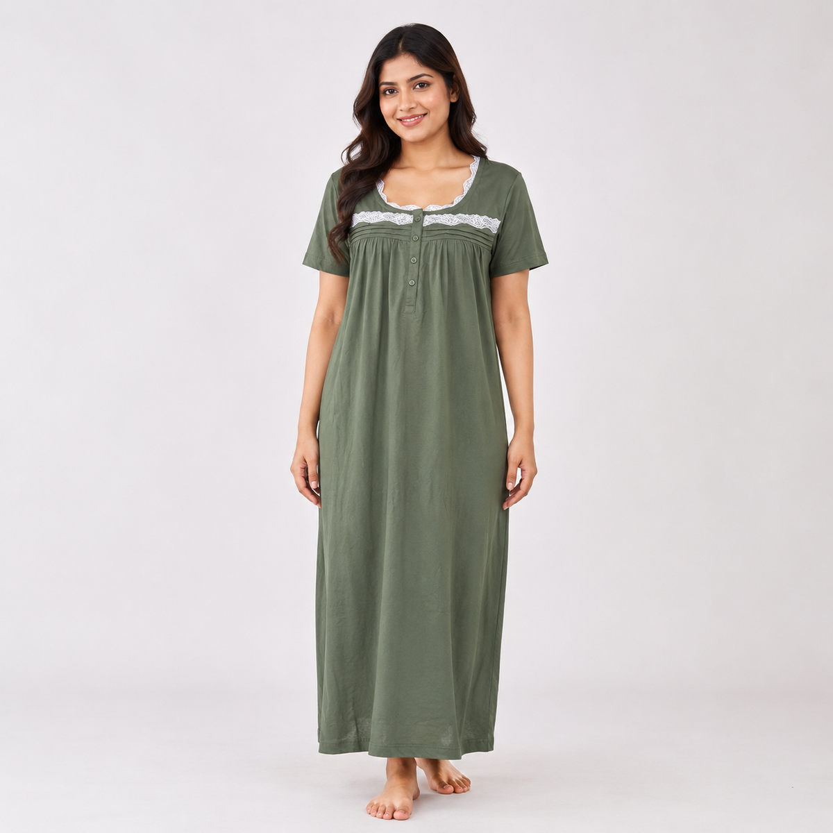 Winner Women's Army Green Nightwear - 73509