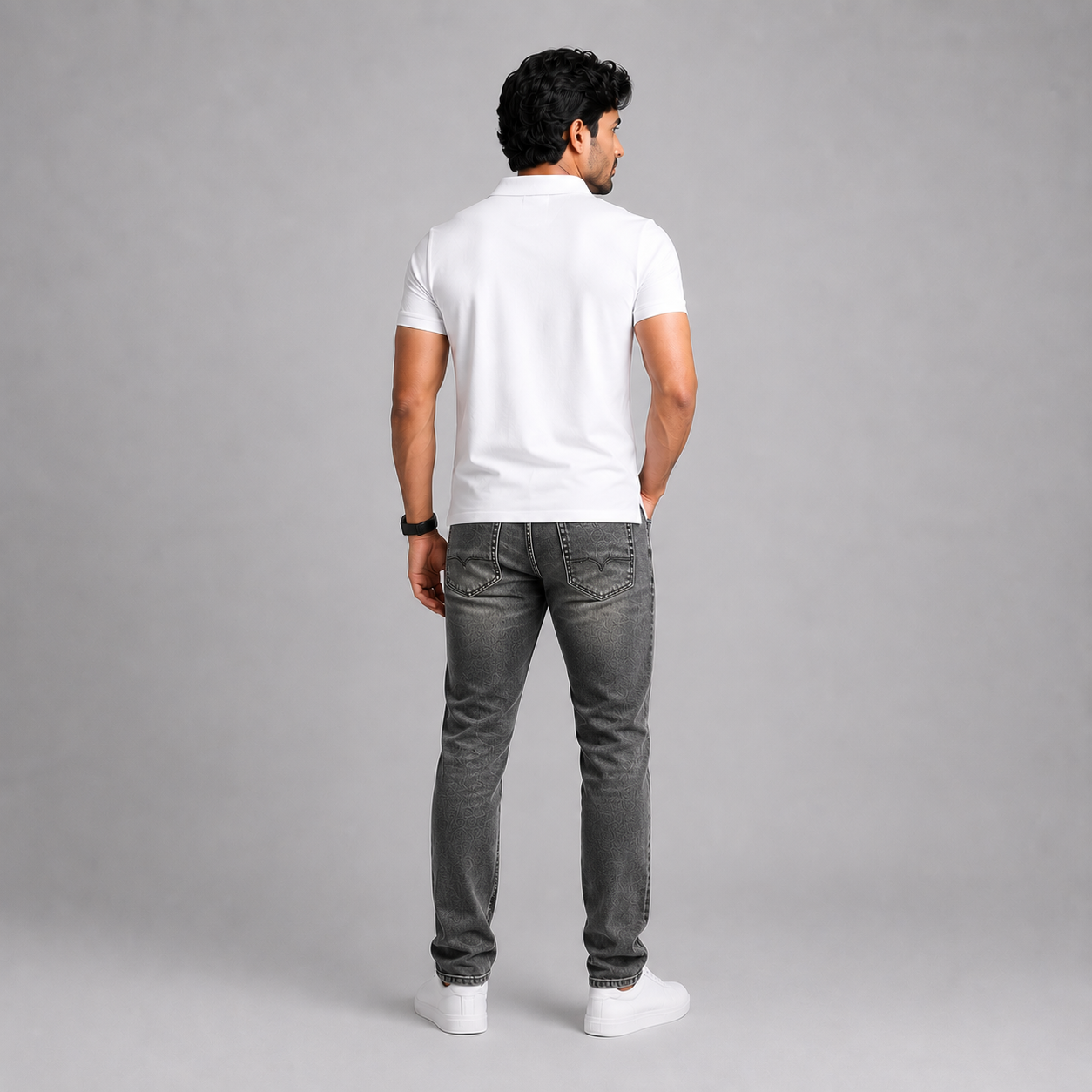 Winner Men's Ash Denim Pant - 73819