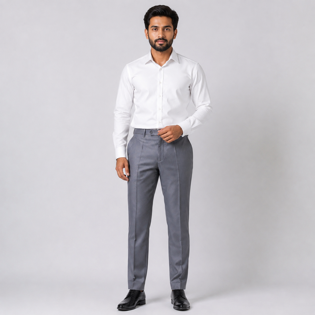 Winner Men's Ash Formal Pant - 80174