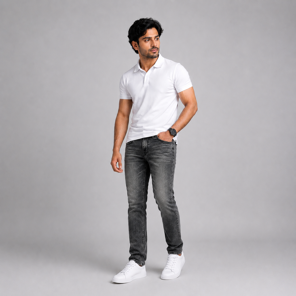 Winner Men's Ash Denim Pant - 73819
