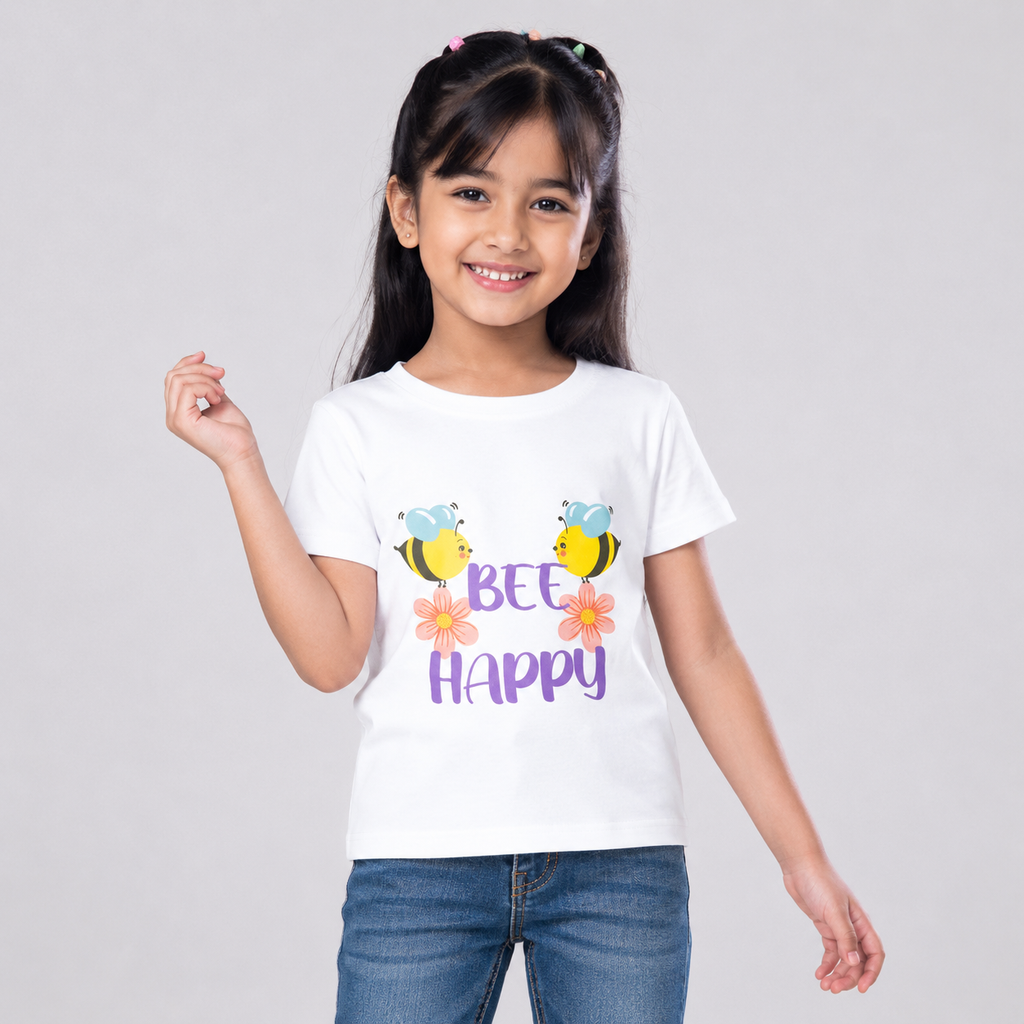 Winner Kids Bright White Girl's T-shirt - 80277