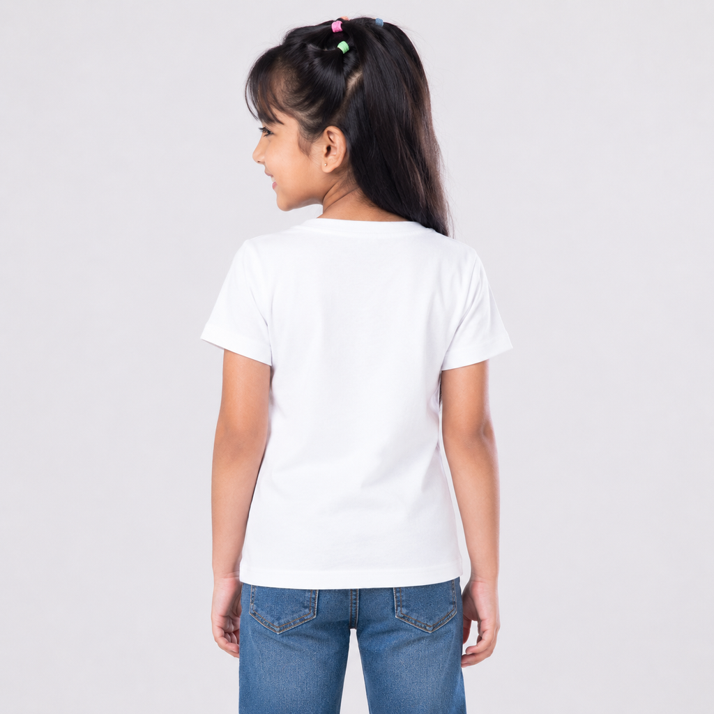 Winner Kids Bright White Girl's T-shirt - 80277