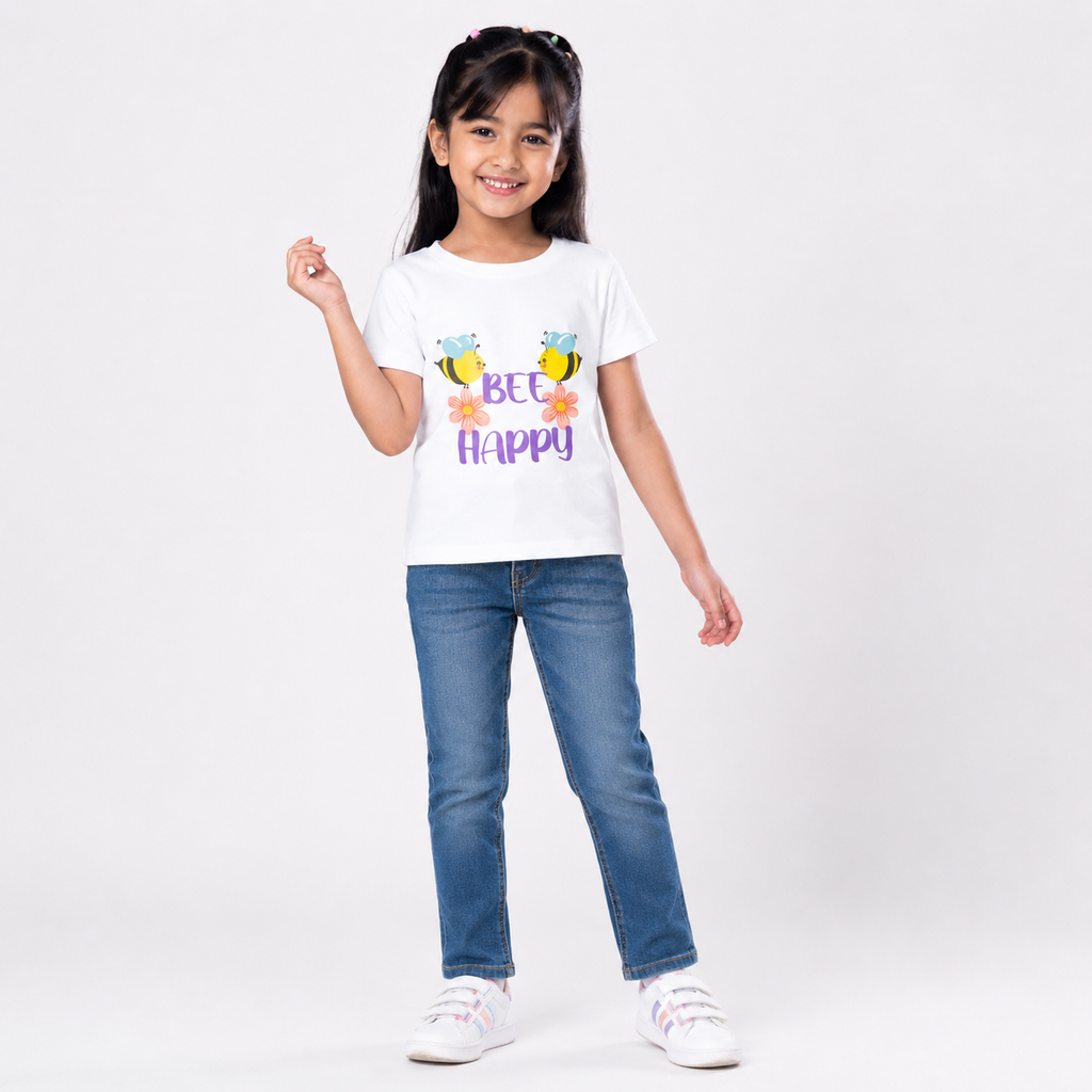 Winner Kids Bright White Girl's T-shirt - 80277