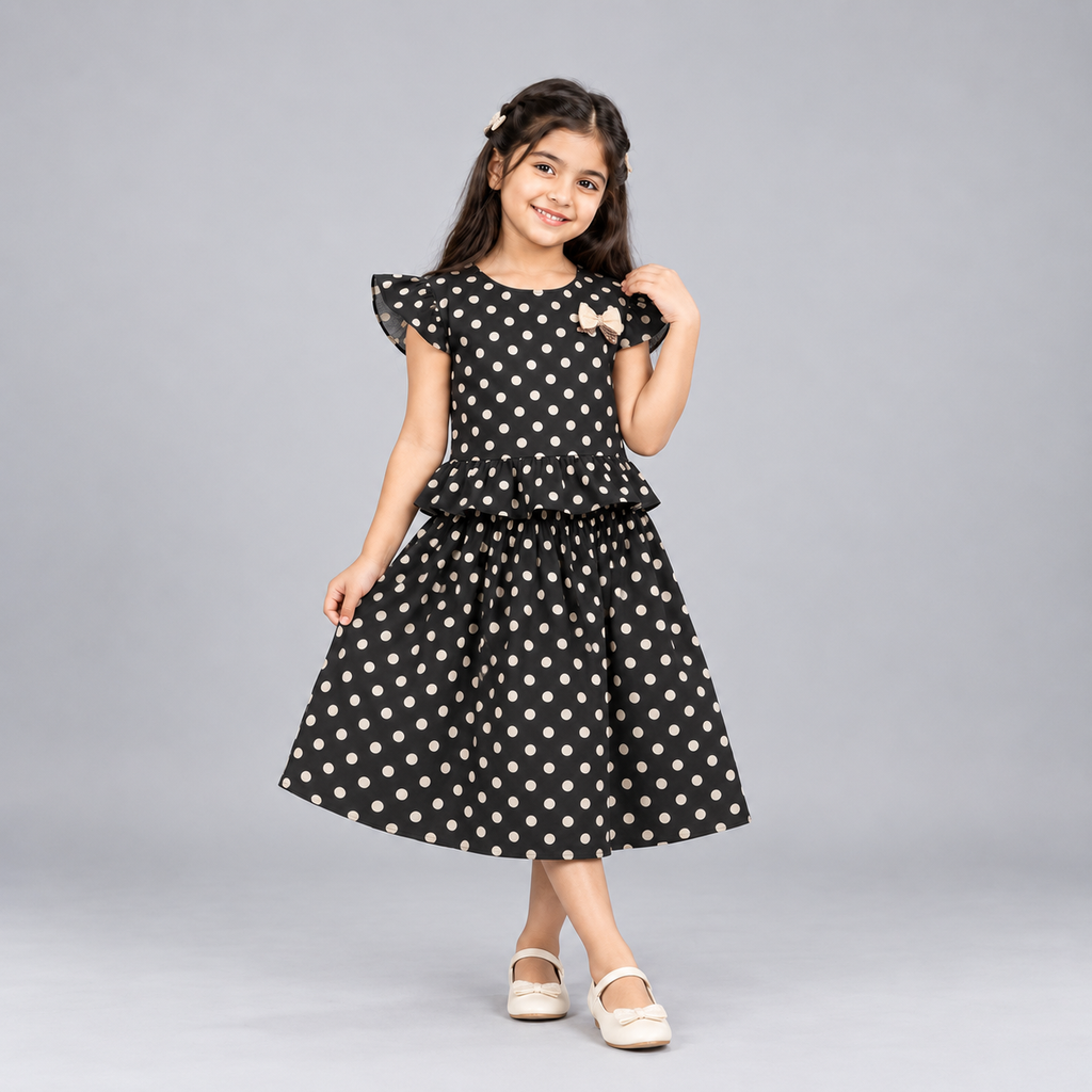 Winner Girls Baige Aop SKIRT TOP SET 80387