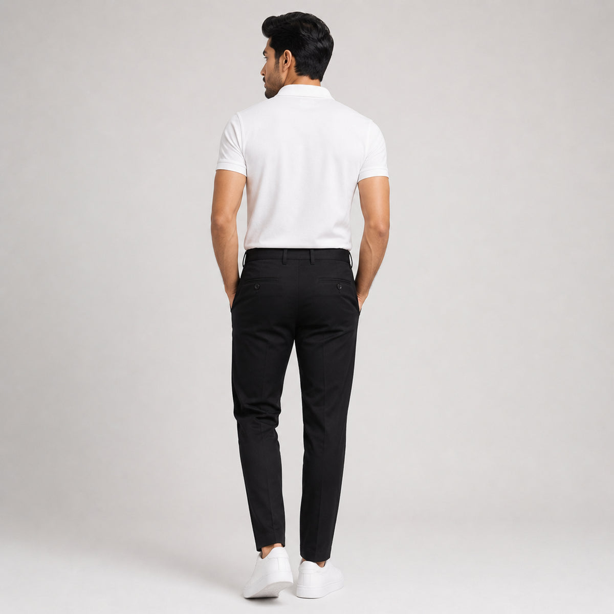 Winner's Men'S Black Twill Pant  - 73427