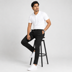 Winner' S Black-4 Men's Twill Trouser-73422