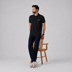 Winner Mens Black Polo T Shirt - 73583