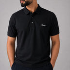 Winner Mens Black Polo T Shirt - 73583