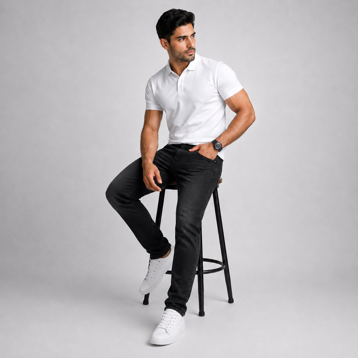 Winner Men's  Black-77  Denim Pant - 43820