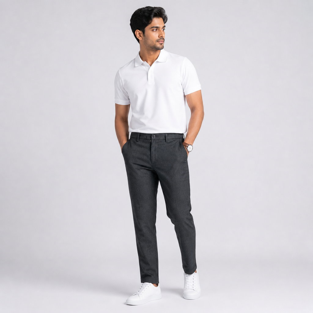 Winner' S Black 78 Men's Gabardine Pant - 73010