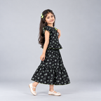 Winner Girls Black SKIRT TOP SET 80392