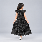 Winner Girls Black Aop SKIRT TOP SET 80387