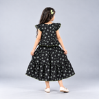 Winner Girls Black SKIRT TOP SET 80392