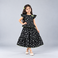 Winner Girls Black SKIRT TOP SET 80392