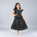Winner Girls Black SKIRT TOP SET 80392