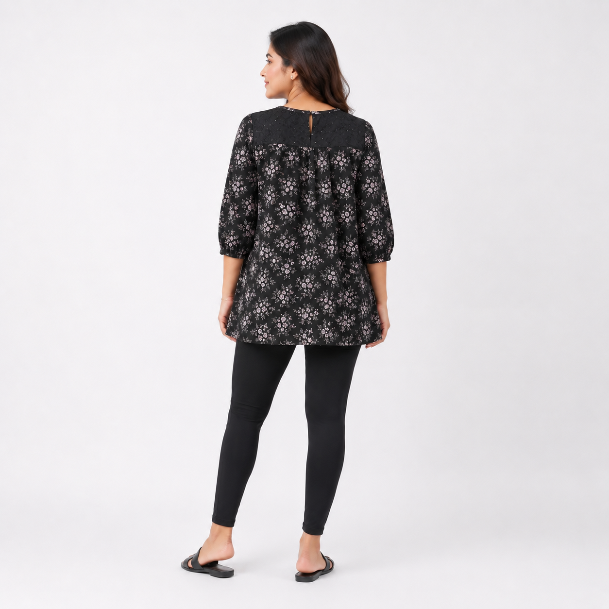 Winner' S  Black Aop Ladies Tops-73530