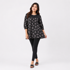 Winner' S  Black Aop Ladies Tops-73530