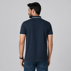 MEN'S BLACK POLO T-SHIRT - 73543