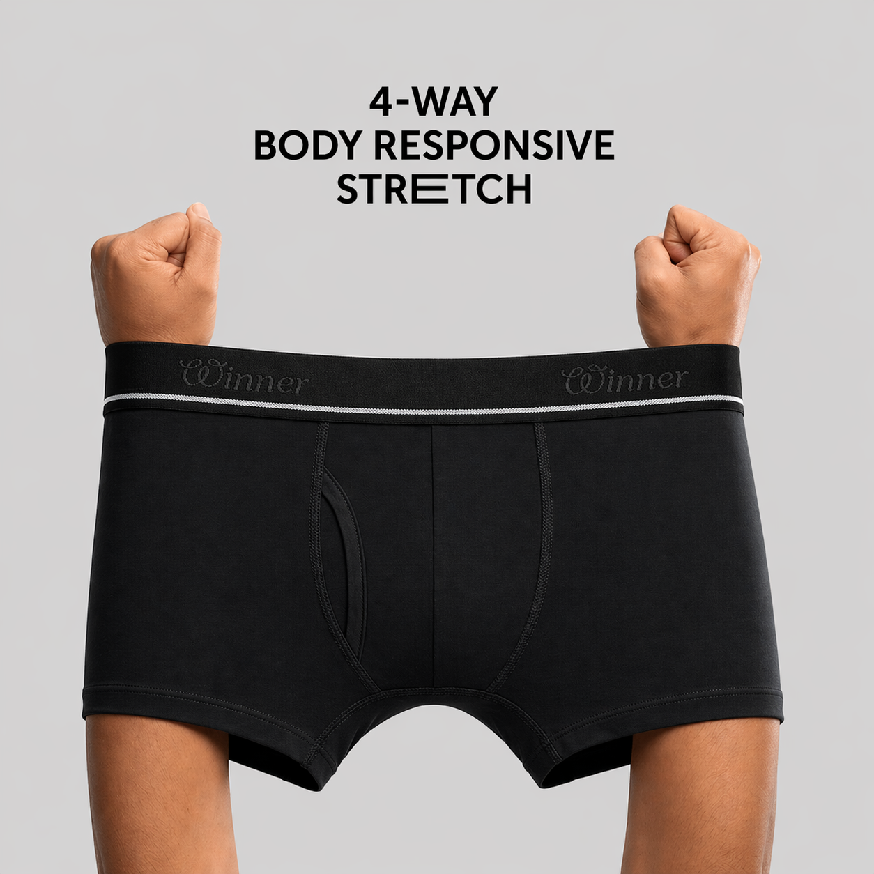 WINNER MEN'S  black Perfeto Boxer - 43754
