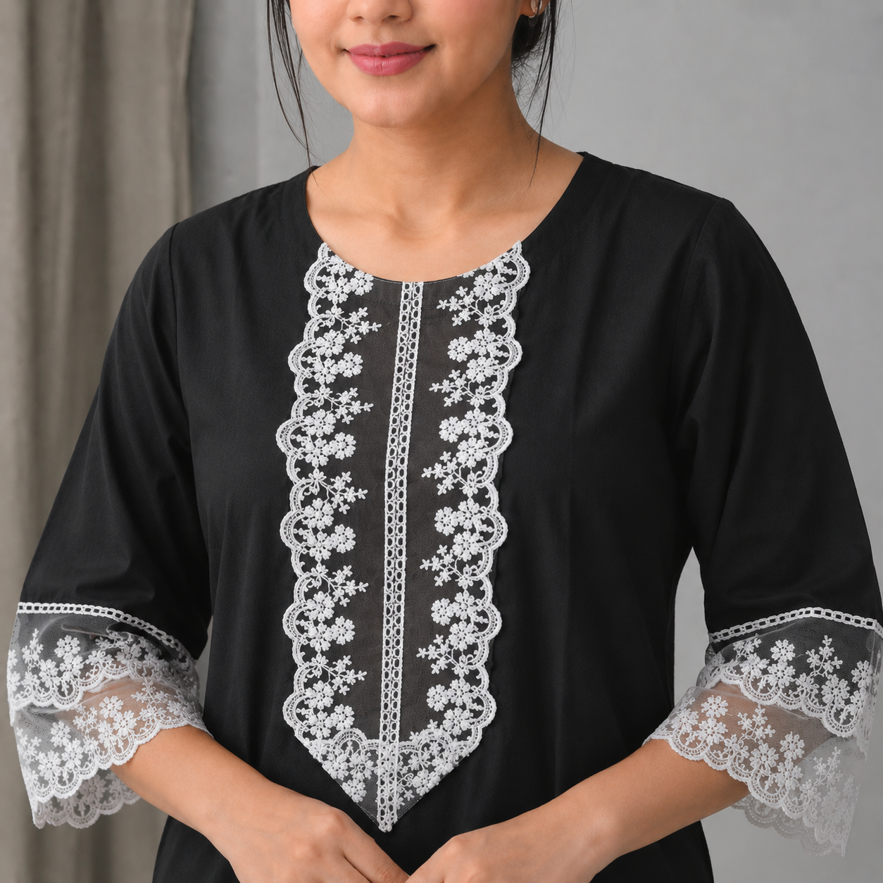 Black Ladies Cord Set  - 80004