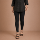 Winner's Black Womens Modern Fit Leggings -43716