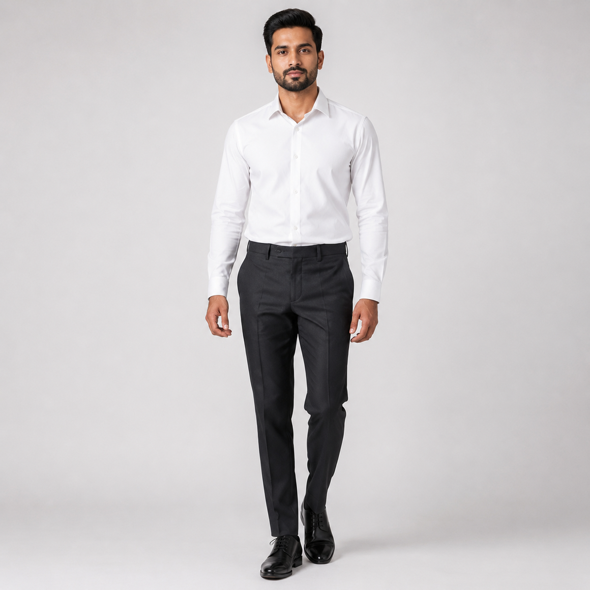 Winner Men's Black Formal Pant - 80174