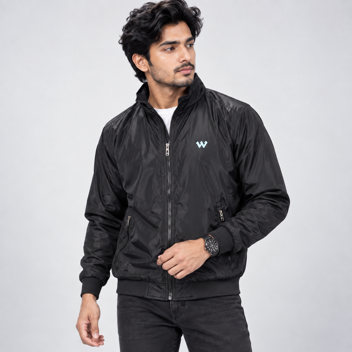 Winner Men's Black Jacket-55107