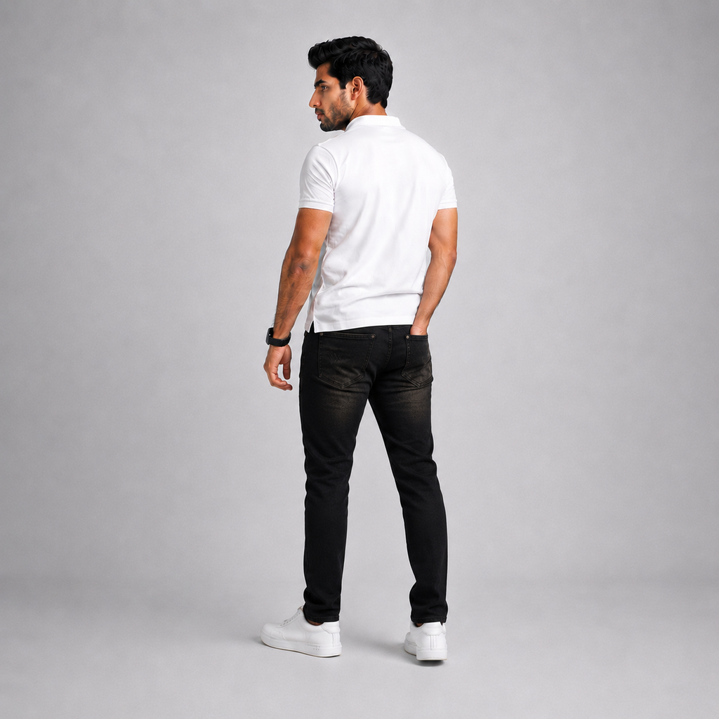 Winner Men's Black Denim Pant - 73529