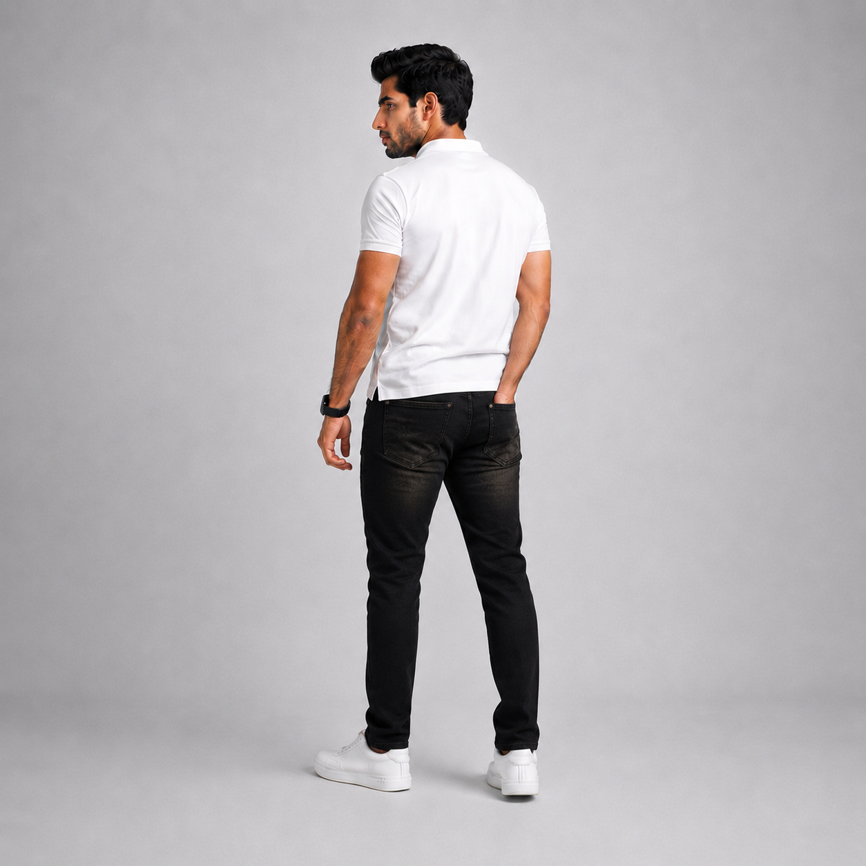 Winner Men's Black Denim Pant - 73529