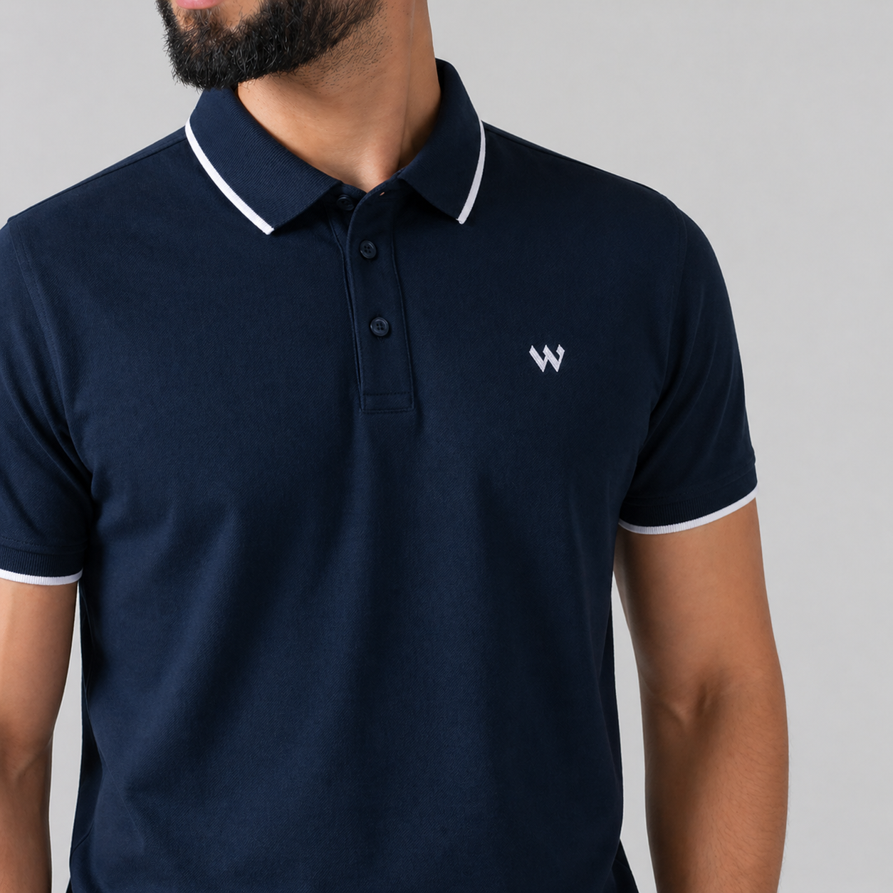 MEN'S BLACK POLO T-SHIRT - 73543