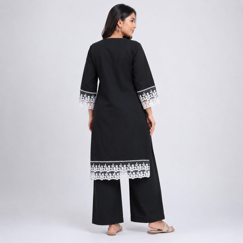 Black Ladies Cord Set  - 80004