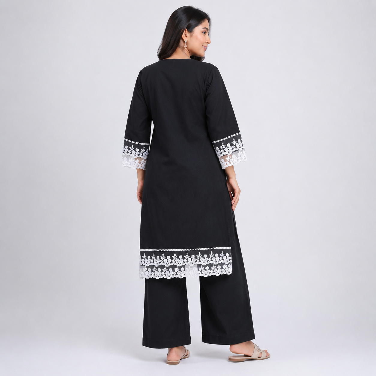 Black Ladies Cord Set  - 80004