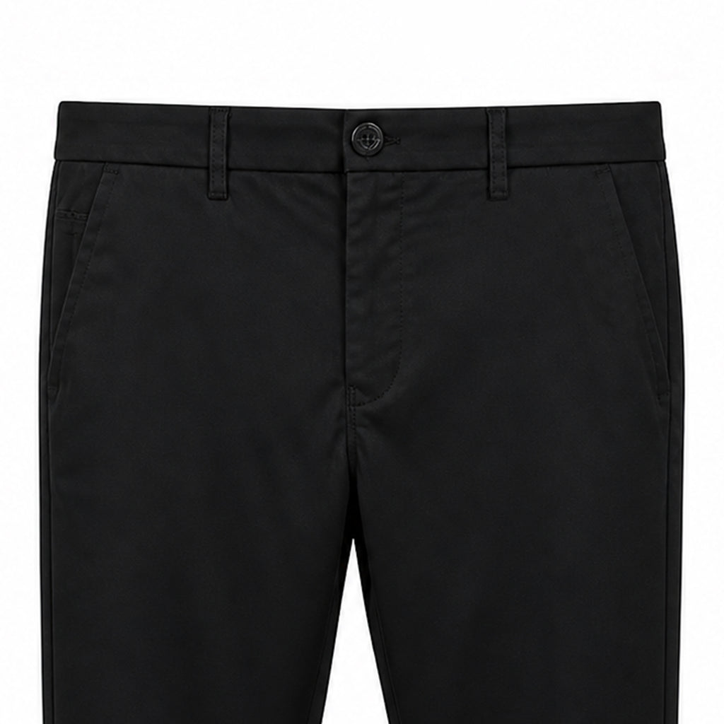 Winner's Men'S Black Twill Pant  - 73427
