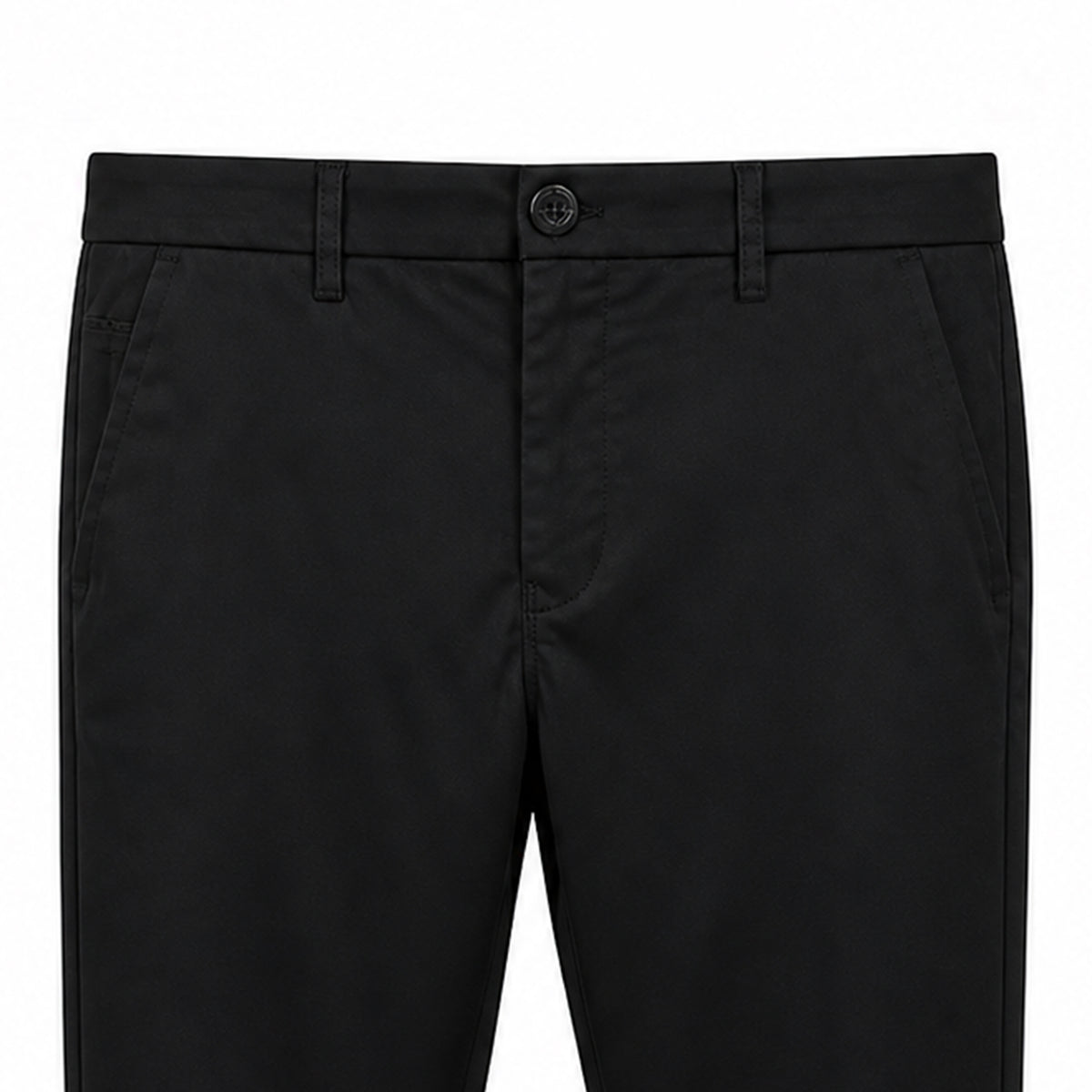 Winner's Men'S Black Twill Pant  - 73427