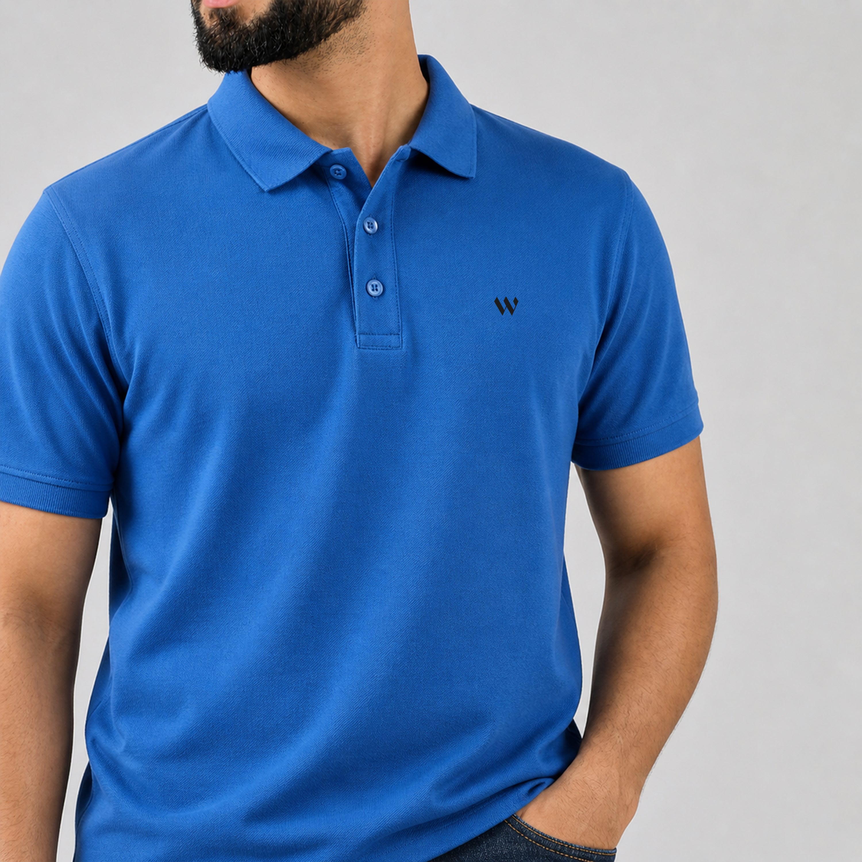 Winner Mens Blue Qartiz Polo Shirt - 55462