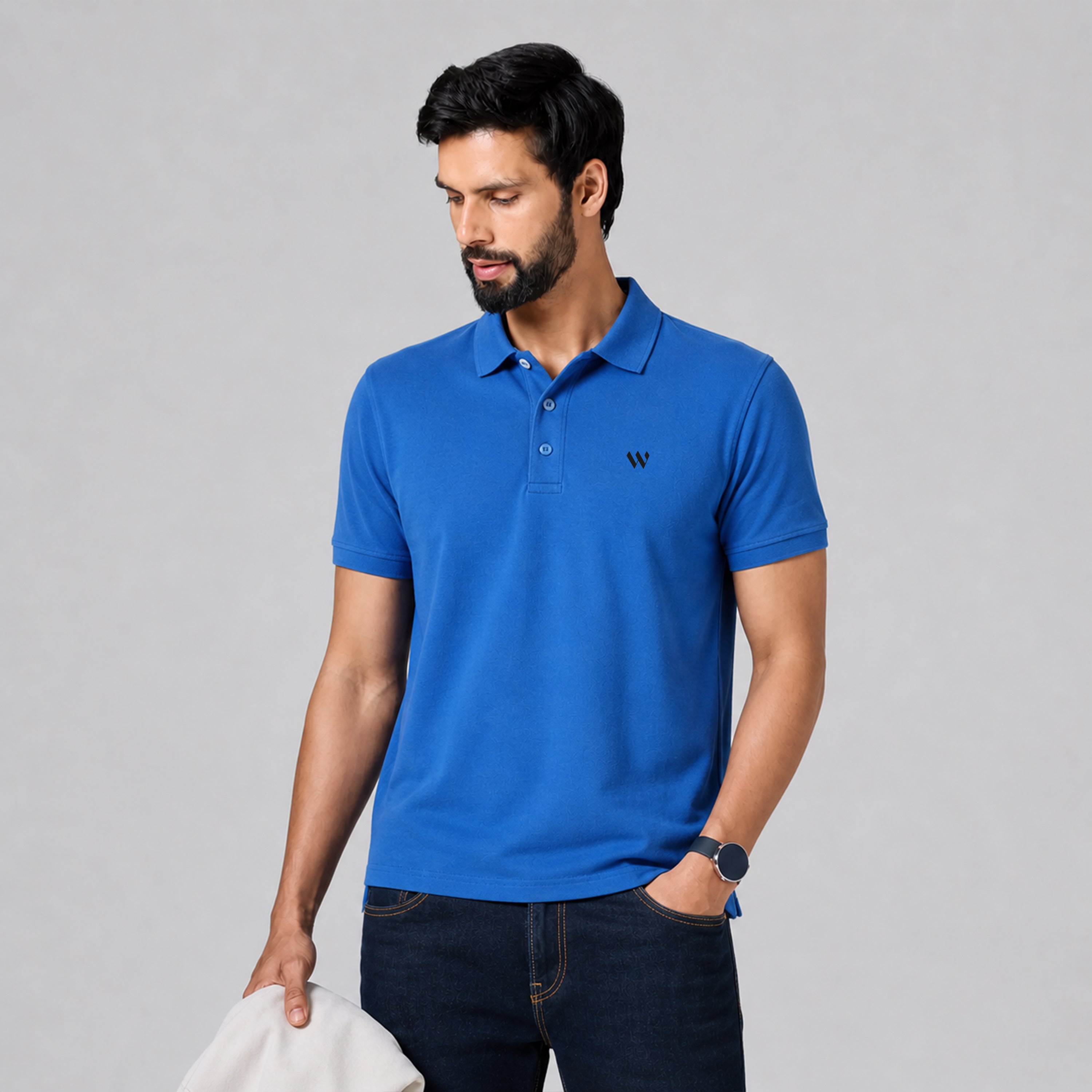 Winner Mens Blue Qartiz Polo Shirt - 55462