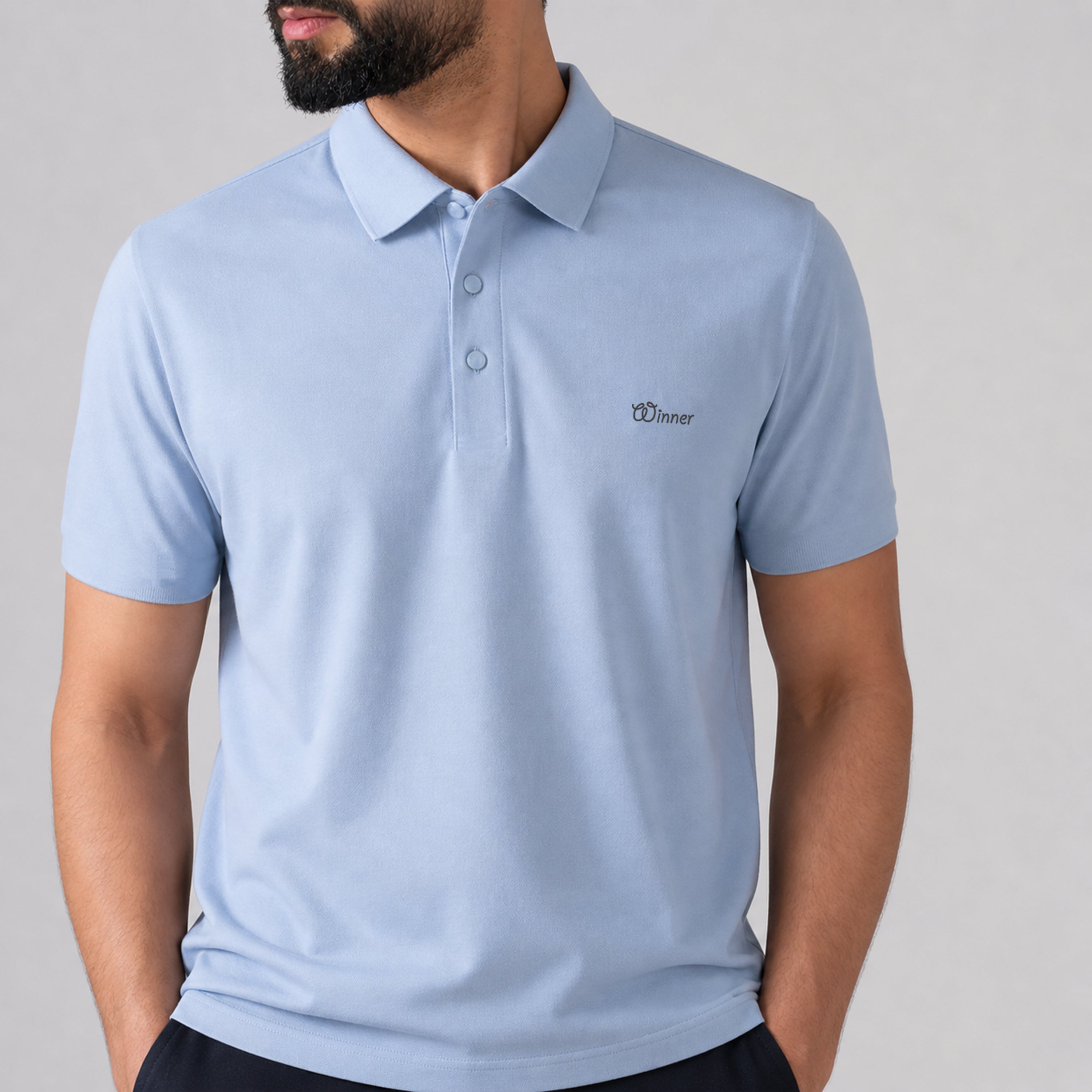 Winner's Mens Blue Polo T Shirt - 73583