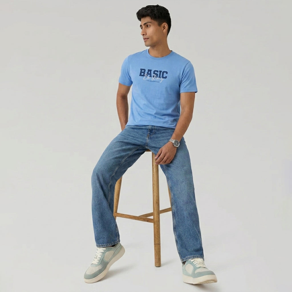 Winner Men's Blue T Shirt - 80089