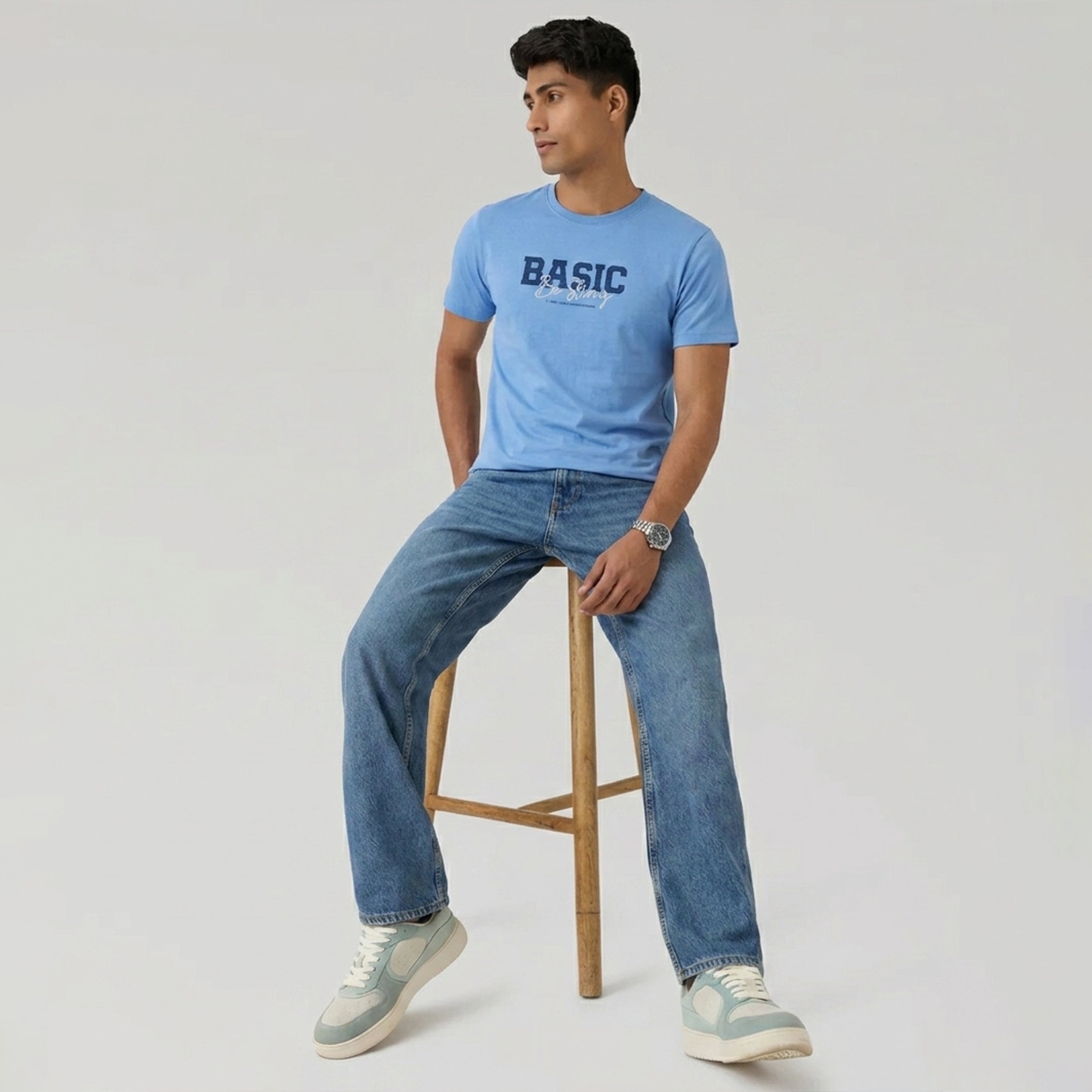 Winner Men's Blue T Shirt - 80089