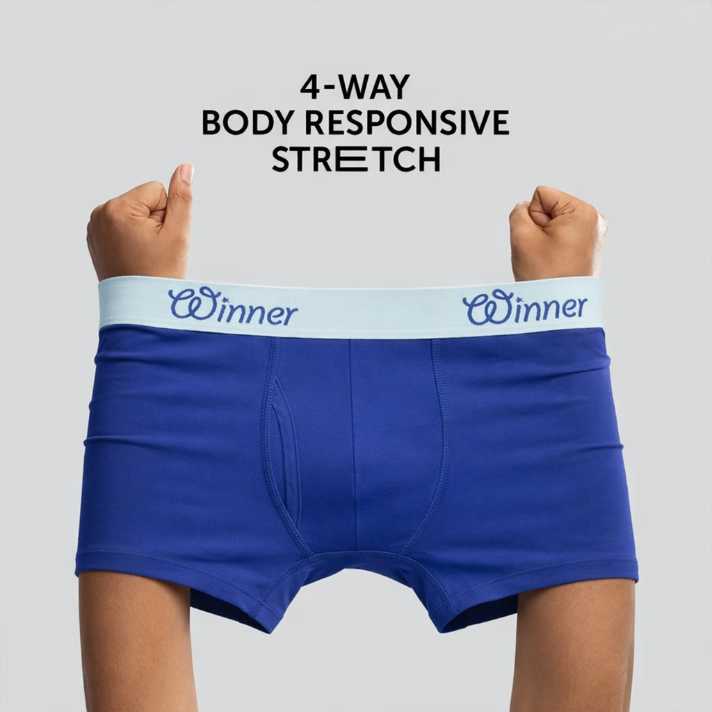 Men's Blue Deluxe Boxer - 43606