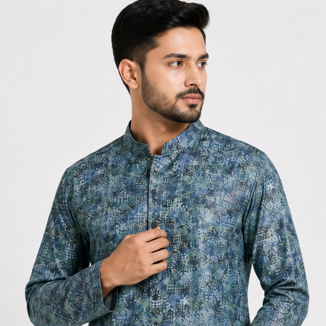 Winner Mens Blue Panjabi - 73915
