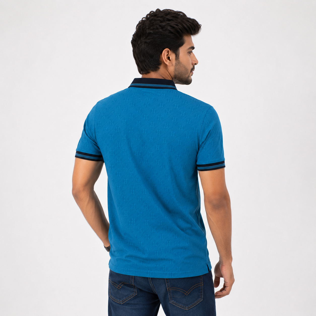 Winner Men's Blue B-24 Polo Shirt - 80058